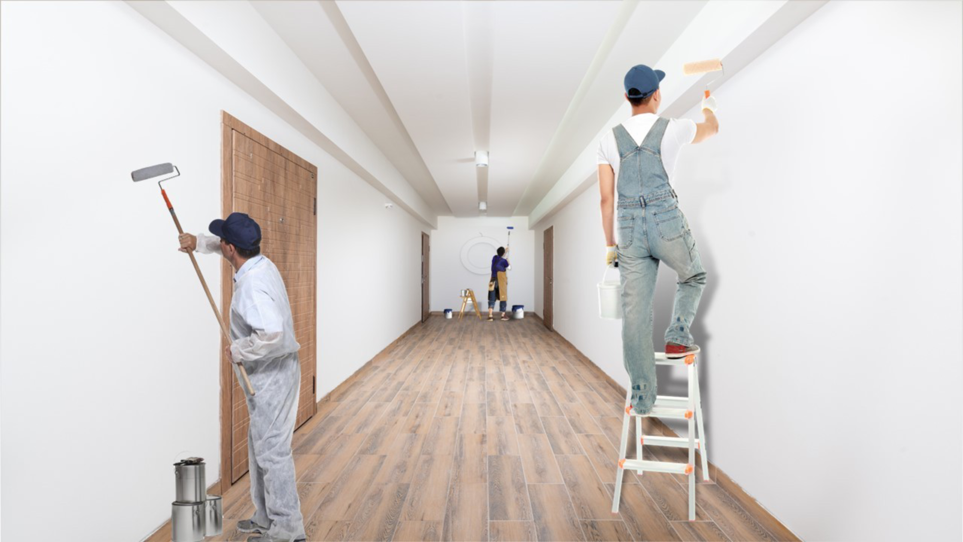 Wall preparation, surface correction and painting within the agreed project scope.